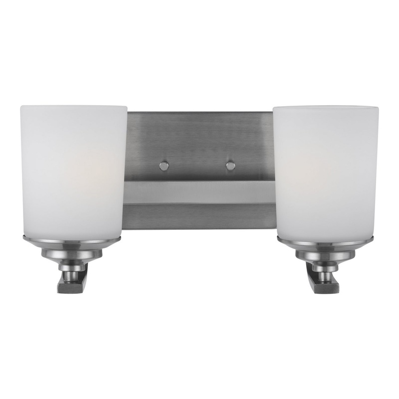 Generation Lighting 4430702-962 Kemal Two Light Wall / Bath, Brushed Nickel
