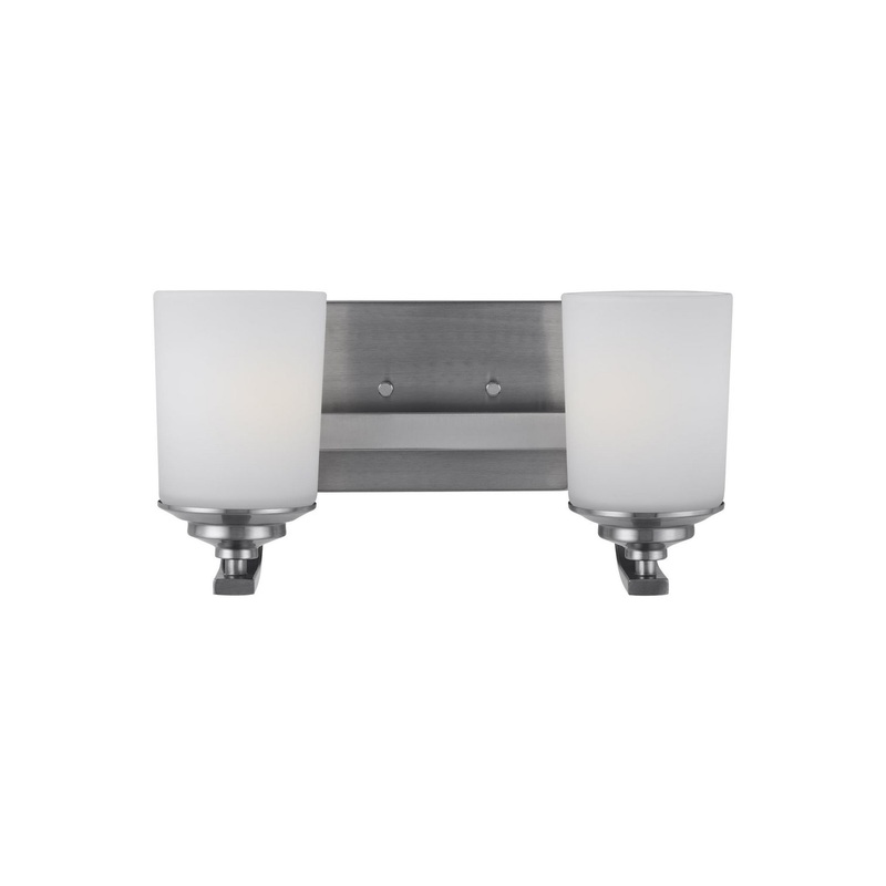 Generation Lighting 4430702EN3-962 Kemal Two Light Wall / Bath, Brushed Nickel