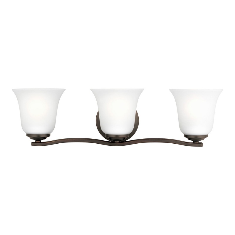 Generation Lighting 4439003-710 Emmons Three Light Wall / Bath, Bronze