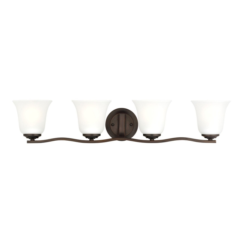 Generation Lighting 4439004EN3-710 Emmons Four Light Wall/ Bath, Bronze