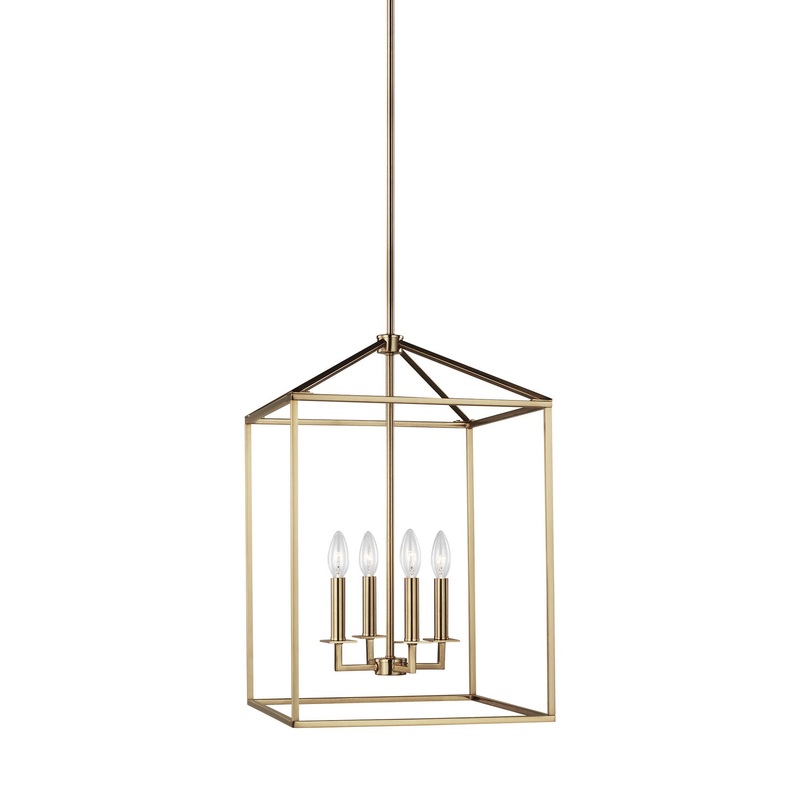 Generation Lighting 5115004EN-848 Perryton Four Light Hall / Foyer, Satin Brass