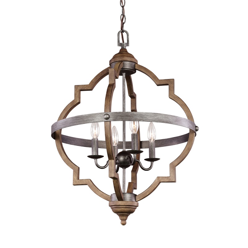 Generation Lighting 5124904EN-846 Socorro Four Light Hall / Foyer, Stardust (Discontinued)