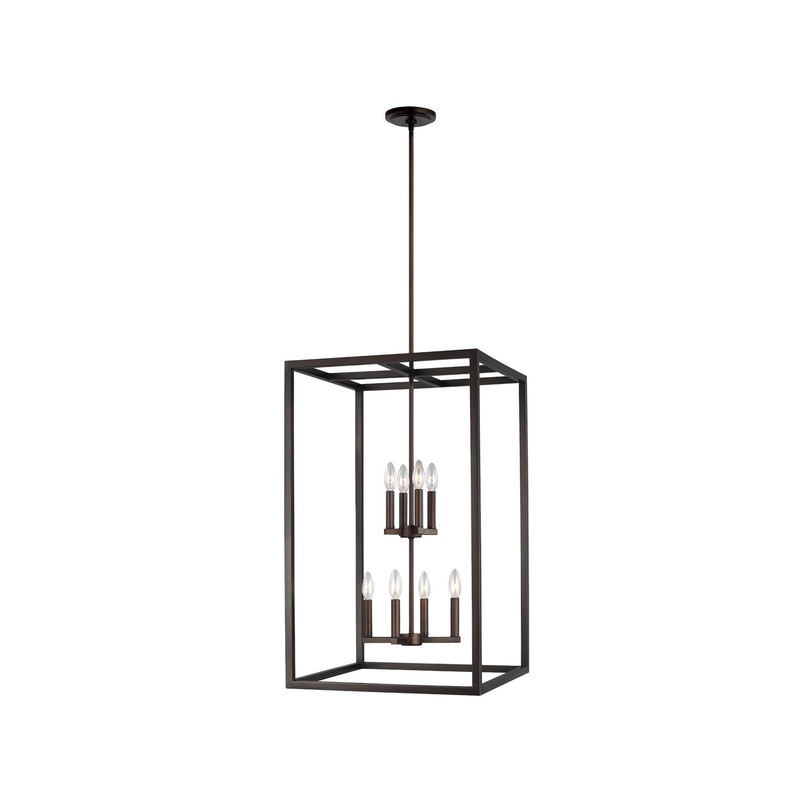 Generation Lighting 5134508EN-710 Moffet Street Eight Light Hall / Foyer, Bronze