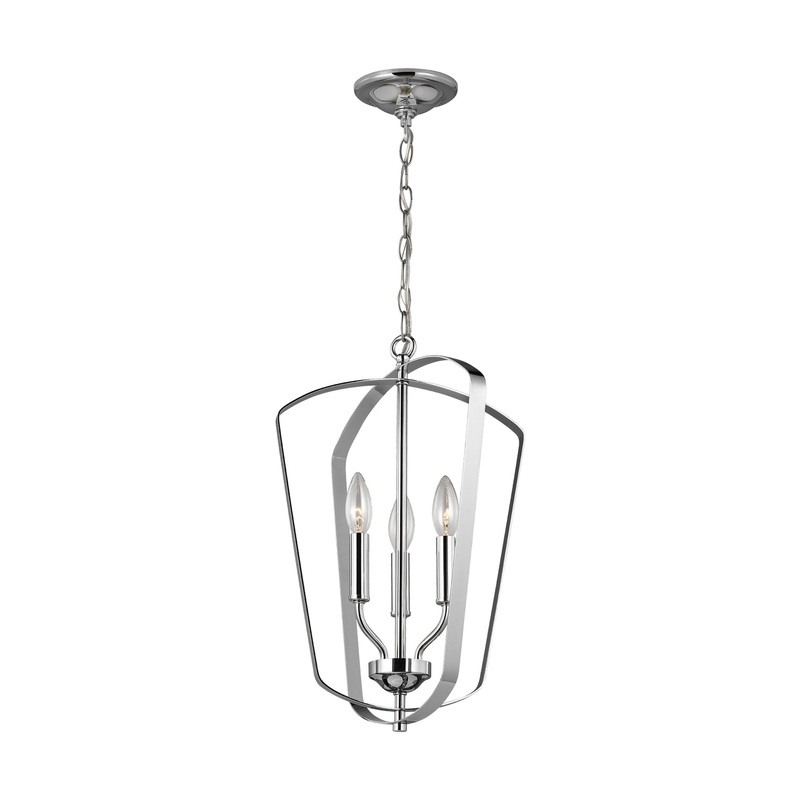 Generation Lighting 5134903EN-05 Romee Three Light Hall / Foyer, Chrome