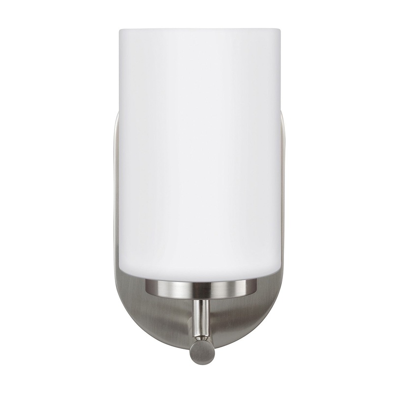 Generation Lighting 41160EN3-962 Oslo One Light Wall / Bath Sconce, Brushed Nickel