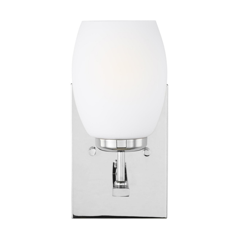 Generation Lighting 4118501EN3-05 Catlin One Light Wall / Bath Sconce, Chrome (Discontinued)