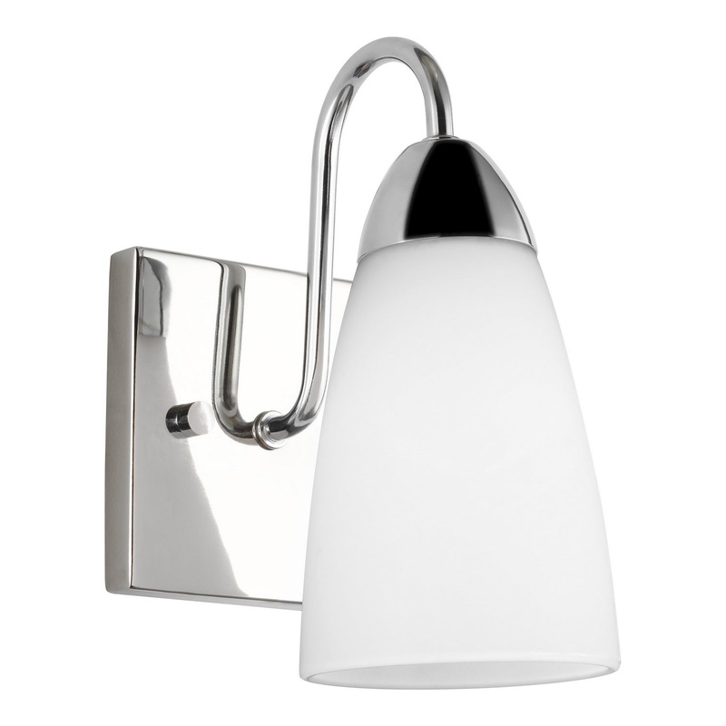Generation Lighting 4120201-05 Seville One Light Wall / Bath Sconce, Chrome