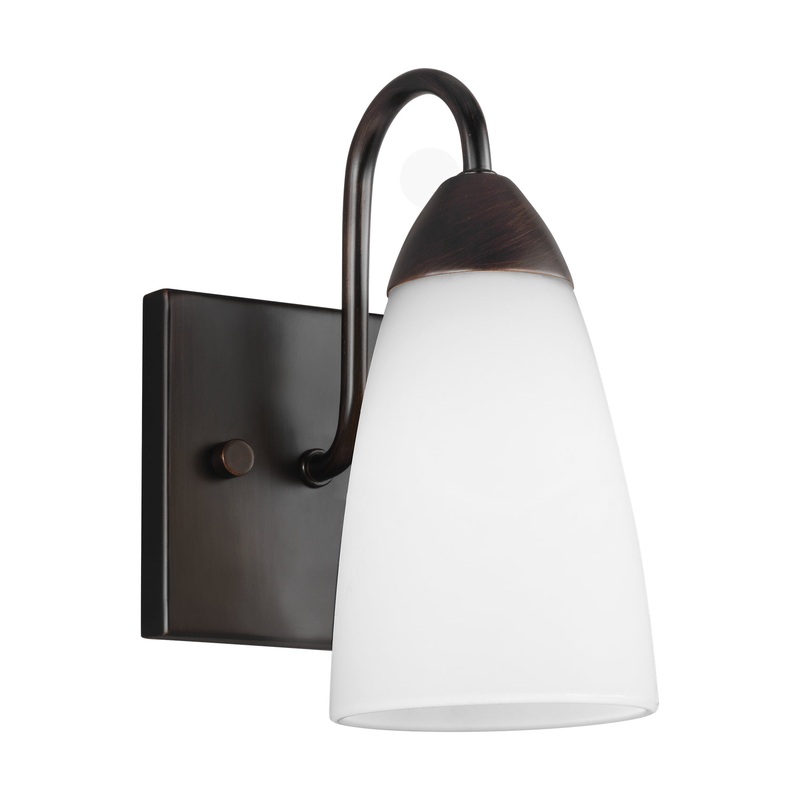 Generation Lighting 4120201-710 Seville One Light Wall / Bath Sconce, Bronze