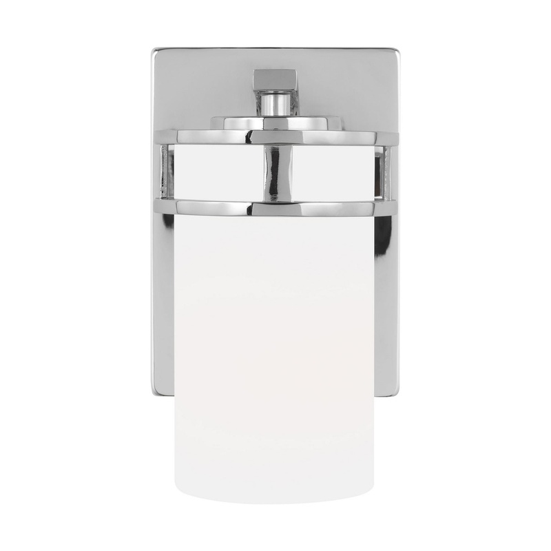 Generation Lighting 4121601-05 Robie One Light Wall / Bath Sconce, Chrome