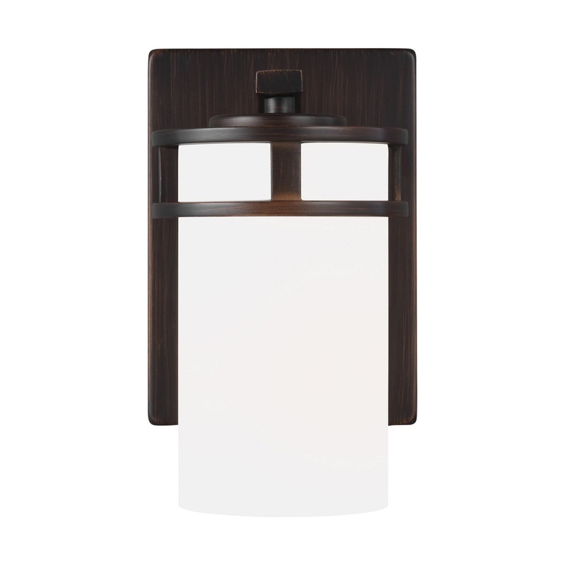Generation Lighting 4121601-710 Robie One Light Wall / Bath Sconce, Bronze