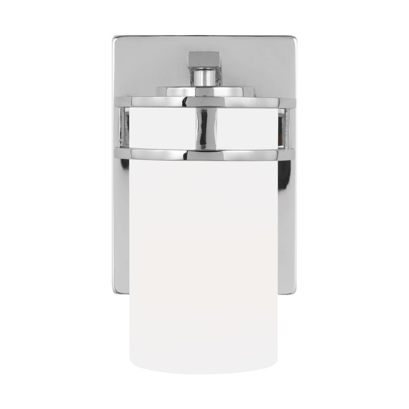 Generation Lighting 4121601EN3-05 Robie One Light Wall / Bath Sconce, Chrome