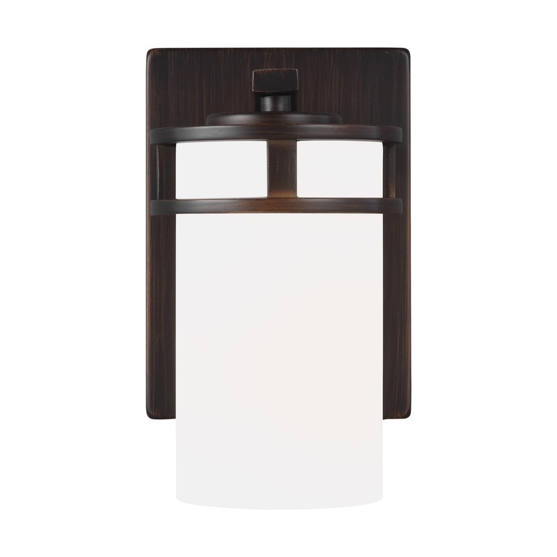 Generation Lighting 4121601EN3-710 Robie One Light Wall / Bath Sconce, Bronze