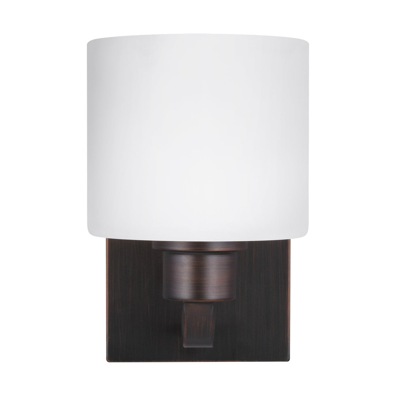 Generation Lighting 4128801-710 Canfield One Light Wall / Bath Sconce, Bronze
