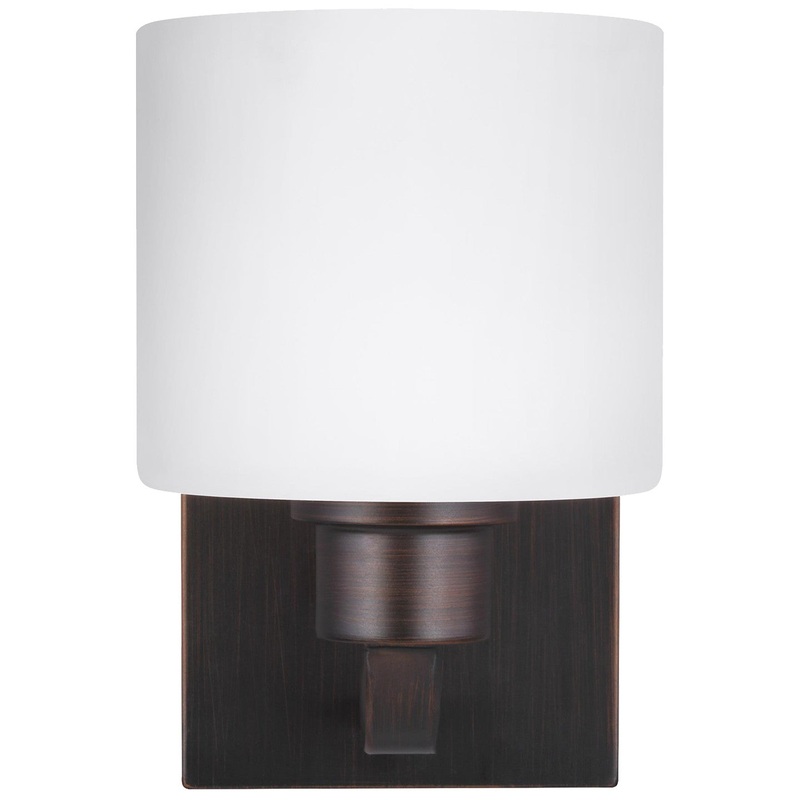 Generation Lighting 4128801EN3-710 Canfield One Light Wall / Bath Sconce, Bronze