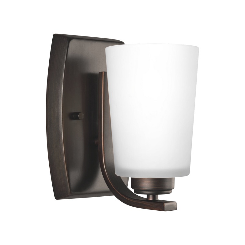 Generation Lighting 4128901EN3-710 Franport One Light Wall / Bath Sconce, Bronze