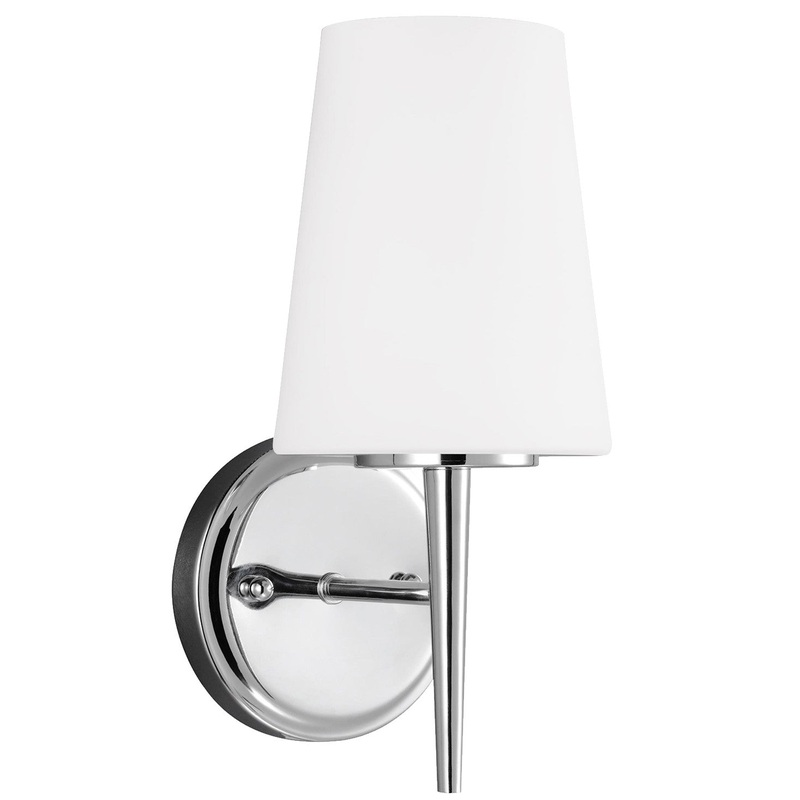 Generation Lighting 4140401-05 Driscoll One Light Wall / Bath Sconce, Chrome