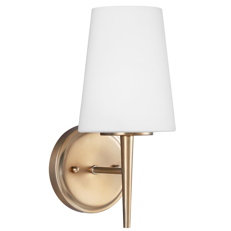 Generation Lighting 4140401-848 Driscoll One Light Wall / Bath Sconce, Satin Brass