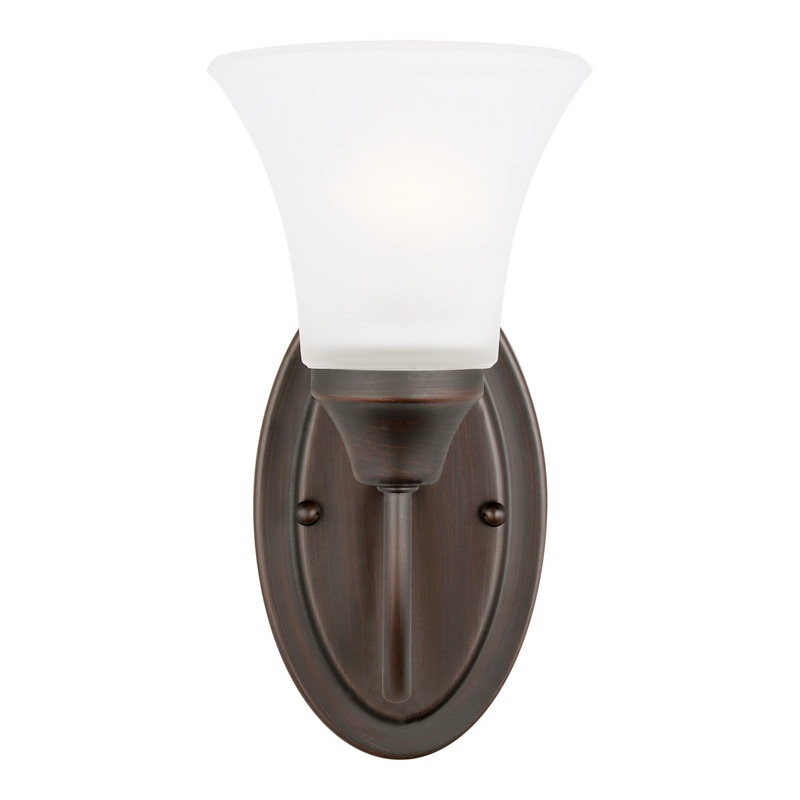 Generation Lighting 41806-710 Holman One Light Wall / Bath Sconce, Bronze