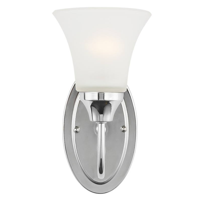 Generation Lighting 41806EN3-05 Holman One Light Wall / Bath Sconce, Chrome