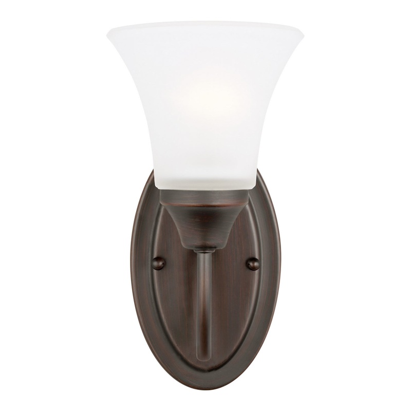 Generation Lighting 41806EN3-710 Holman One Light Wall / Bath Sconce, Bronze