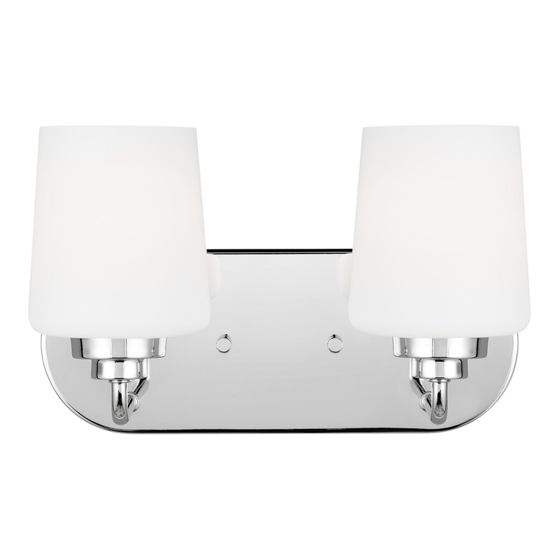 Generation Lighting 4402802-05 Windom Two Light Wall / Bath, Chrome