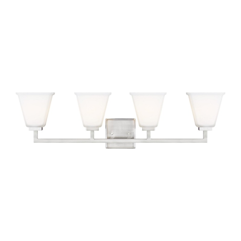 Generation Lighting 4413704EN3-962 Ellis Harper Four Light Wall / Bath, Brushed Nickel