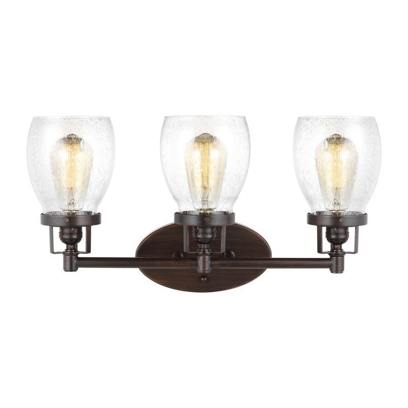 Generation Lighting 4414503-710 Belton Three Light Wall / Bath, Bronze