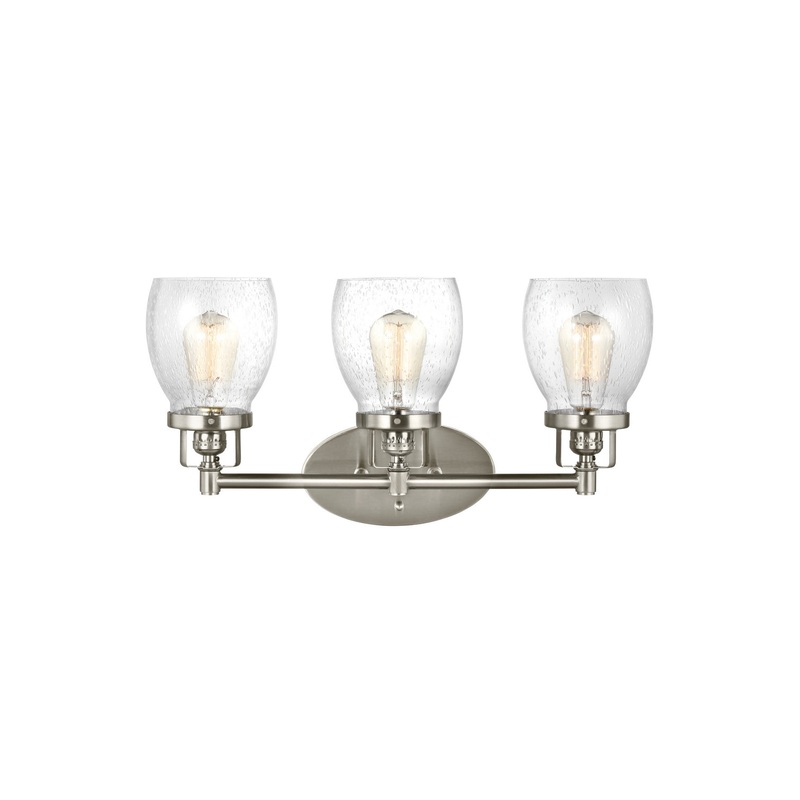Generation Lighting 4414503-962 Belton Three Light Wall / Bath, Brushed Nickel