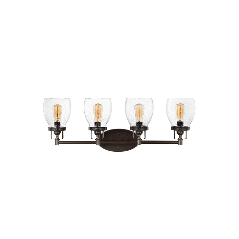 Generation Lighting 4414504-710 Belton Four Light Wall/ Bath, Bronze