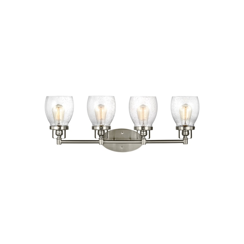 Generation Lighting 4414504-962 Belton Four Light Wall / Bath, Brushed Nickel