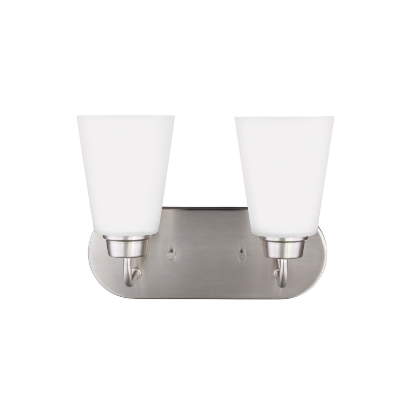 Generation Lighting 4415202-962 Kerrville Two Light Wall / Bath, Brushed Nickel