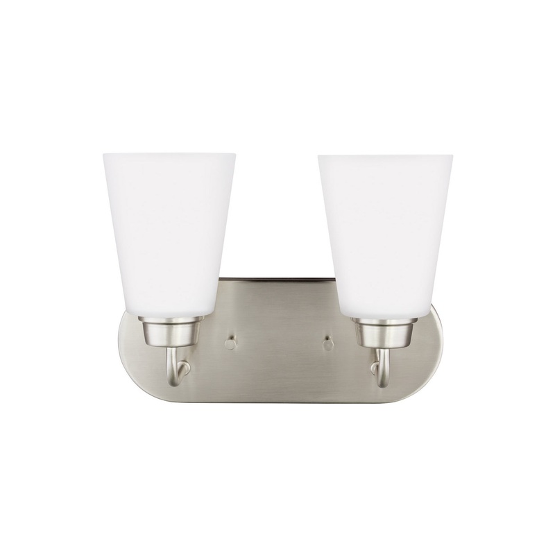 Generation Lighting 4415202EN3-962 Kerrville Two Light Wall / Bath, Brushed Nickel