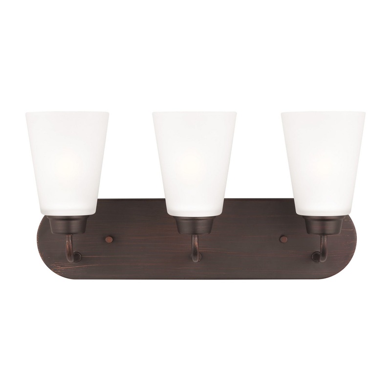 Generation Lighting 4415203-710 Kerrville Three Light Wall / Bath, Bronze