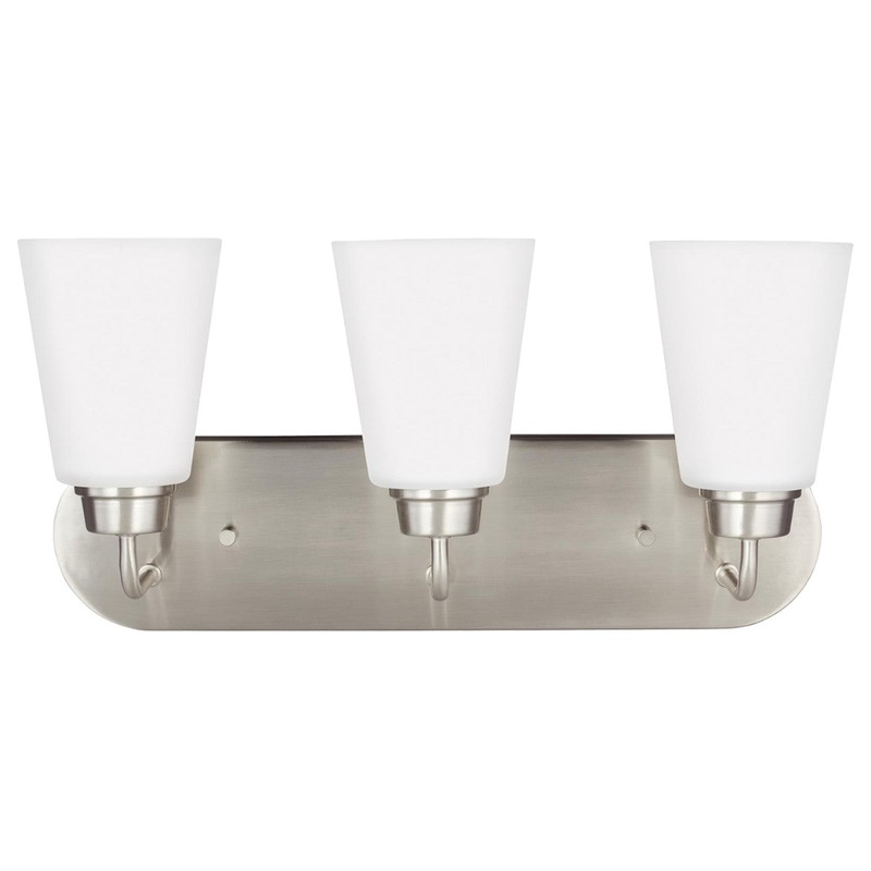 Generation Lighting 4415203-962 Kerrville Three Light Wall / Bath, Brushed Nickel