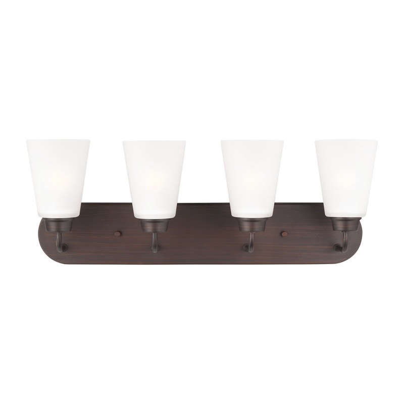 Generation Lighting 4415204-710 Kerrville Four Light Wall/ Bath, Bronze