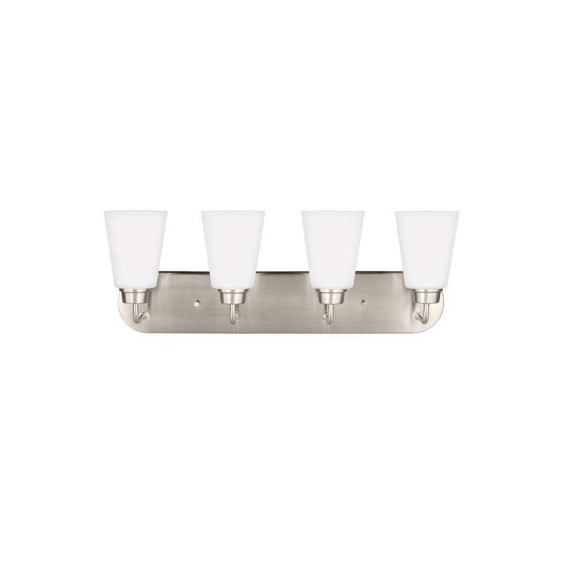 Generation Lighting 4415204EN3-962 Kerrville Four Light Wall / Bath, Brushed Nickel