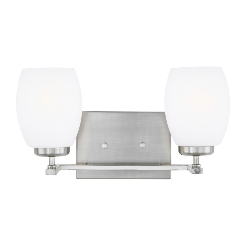Generation Lighting 4418502-962 Catlin Two Light Wall / Bath, Brushed Nickel (Discontinued)