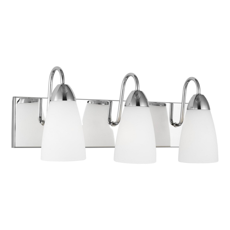 Generation Lighting 4420203EN3-05 Seville Three Light Wall / Bath, Chrome