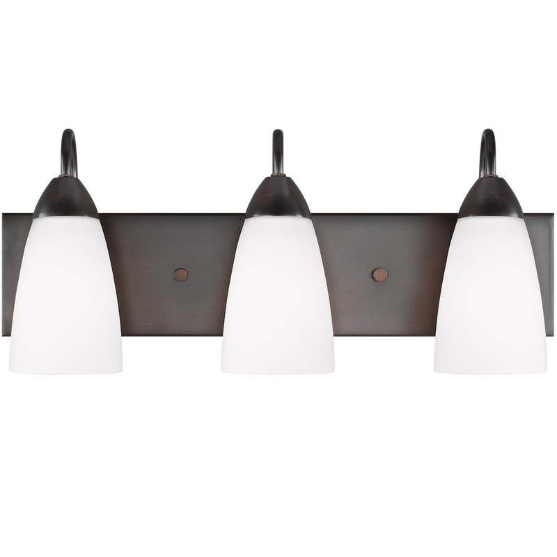 Generation Lighting 4420203EN3-710 Seville Three Light Wall / Bath, Bronze