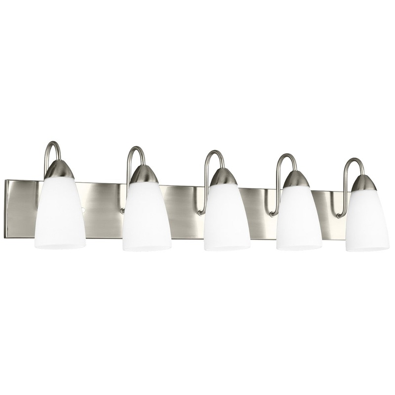 Generation Lighting 4420205-962 Seville Five Light Wall / Bath, Brushed Nickel