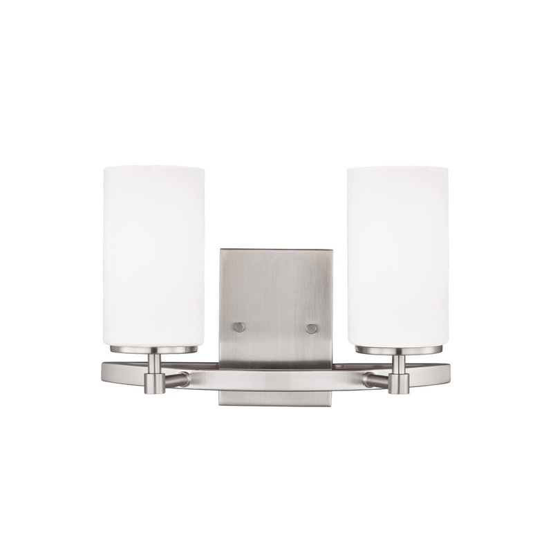 Generation Lighting 4424602-962 Alturas Two Light Wall / Bath, Brushed Nickel