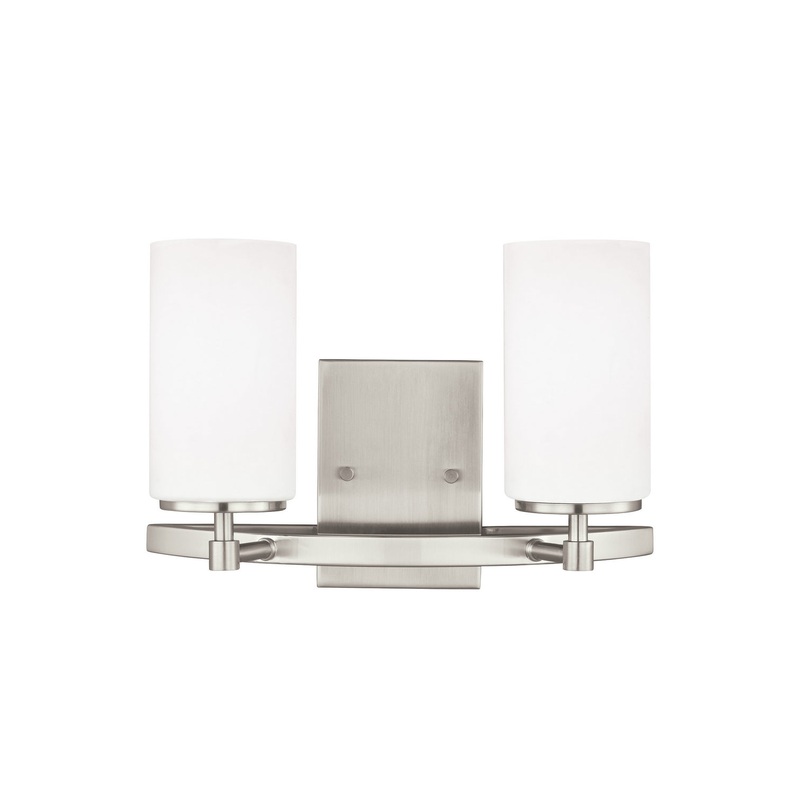 Generation Lighting 4424602EN3-962 Alturas Two Light Wall / Bath, Brushed Nickel