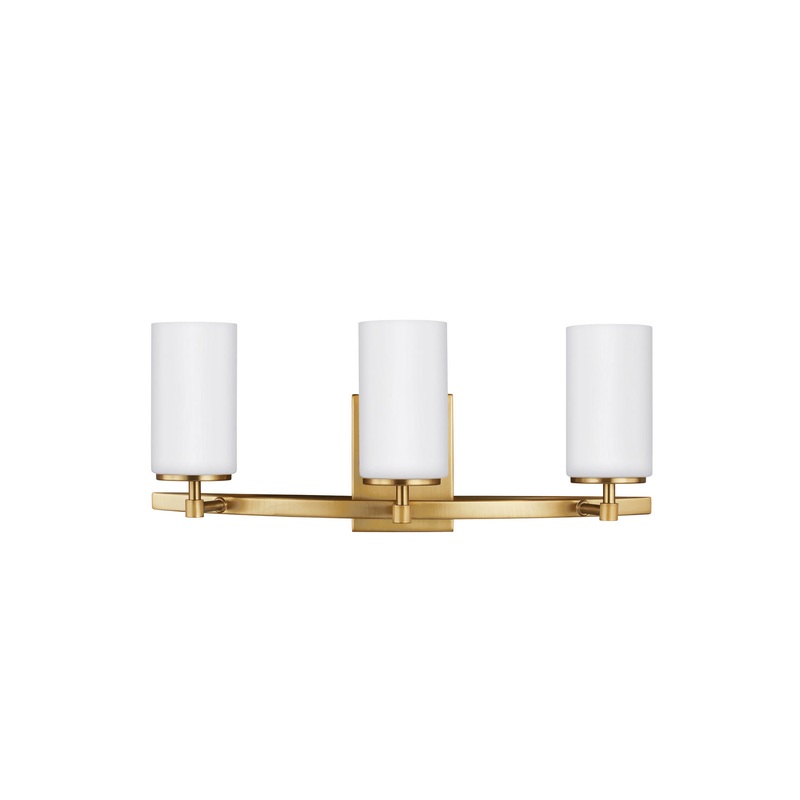 Generation Lighting 4424603EN3-848 Alturas Three Light Wall / Bath, Satin Brass