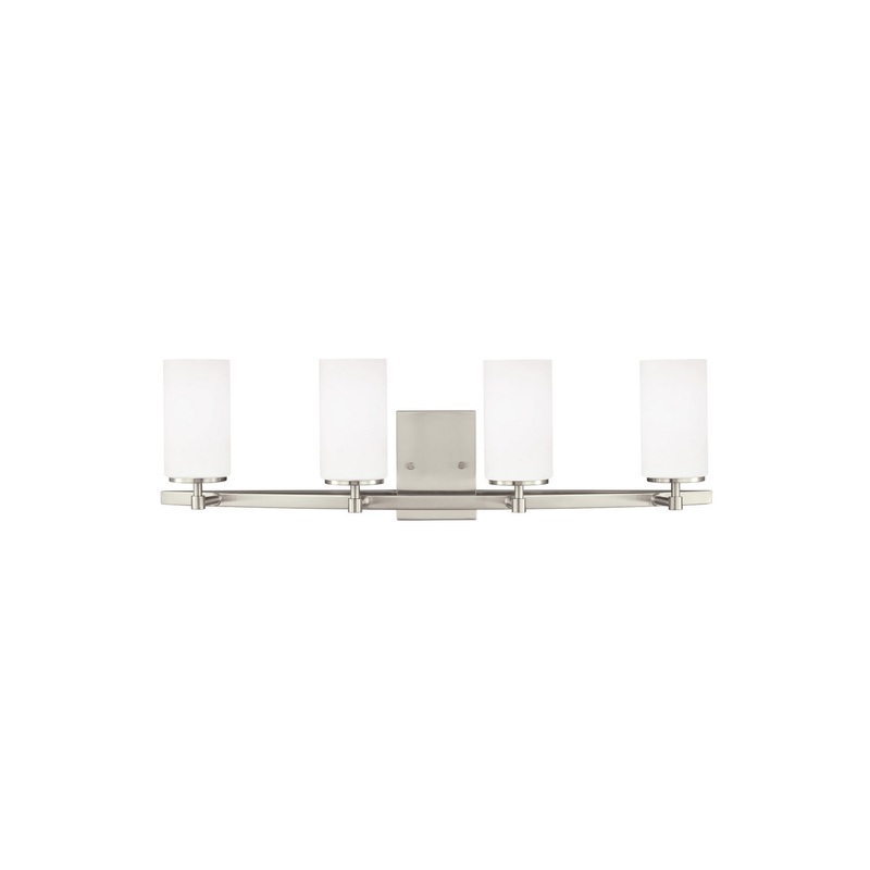 Generation Lighting 4424604EN3-962 Alturas Four Light Wall / Bath, Brushed Nickel