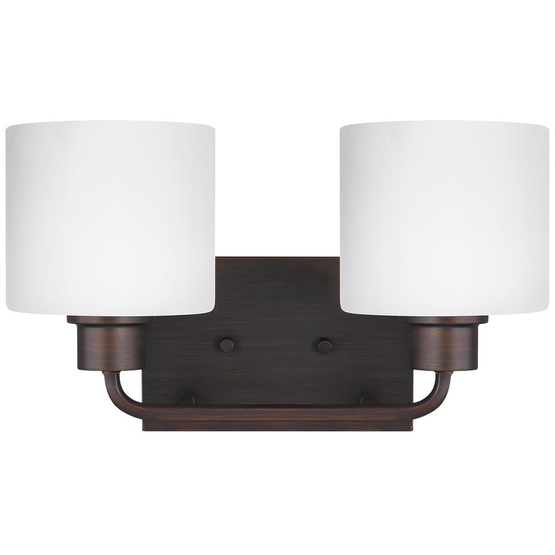 Generation Lighting 4428802-710 Canfield Two Light Wall / Bath, Bronze