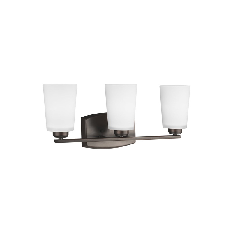 Generation Lighting 4428903EN3-710 Franport Three Light Wall / Bath, Bronze