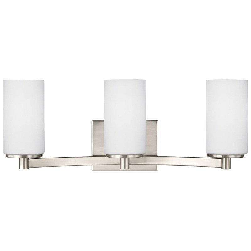 Generation Lighting 4439103-962 Hettinger Three Light Wall / Bath, Brushed Nickel