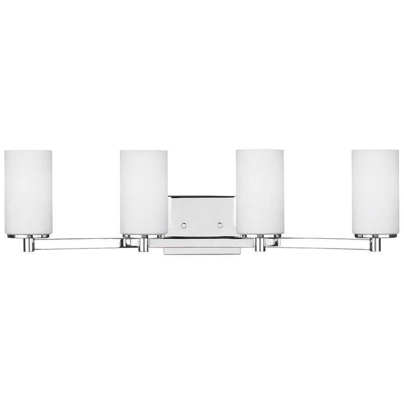 Generation Lighting 4439104-05 Hettinger Four Light Wall / Bath, Chrome