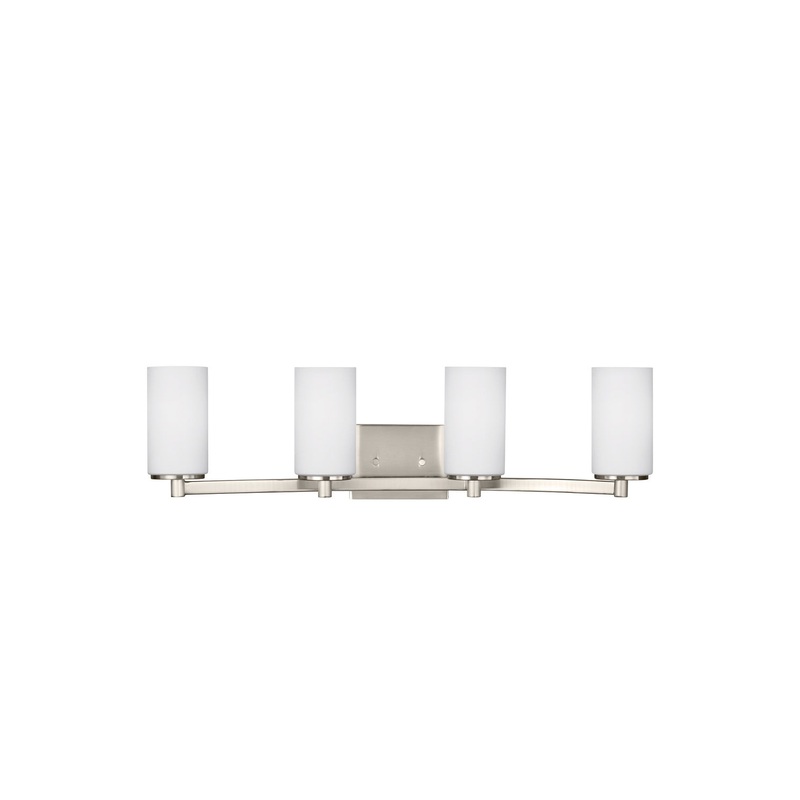 Generation Lighting 4439104-962 Hettinger Four Light Wall / Bath, Brushed Nickel