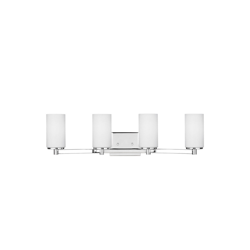 Generation Lighting 4439104EN3-05 Hettinger Four Light Wall / Bath, Chrome